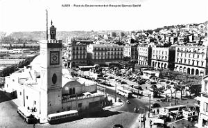 Alger - Place du Gouvernement et Mosquee Djemaa-Djedid